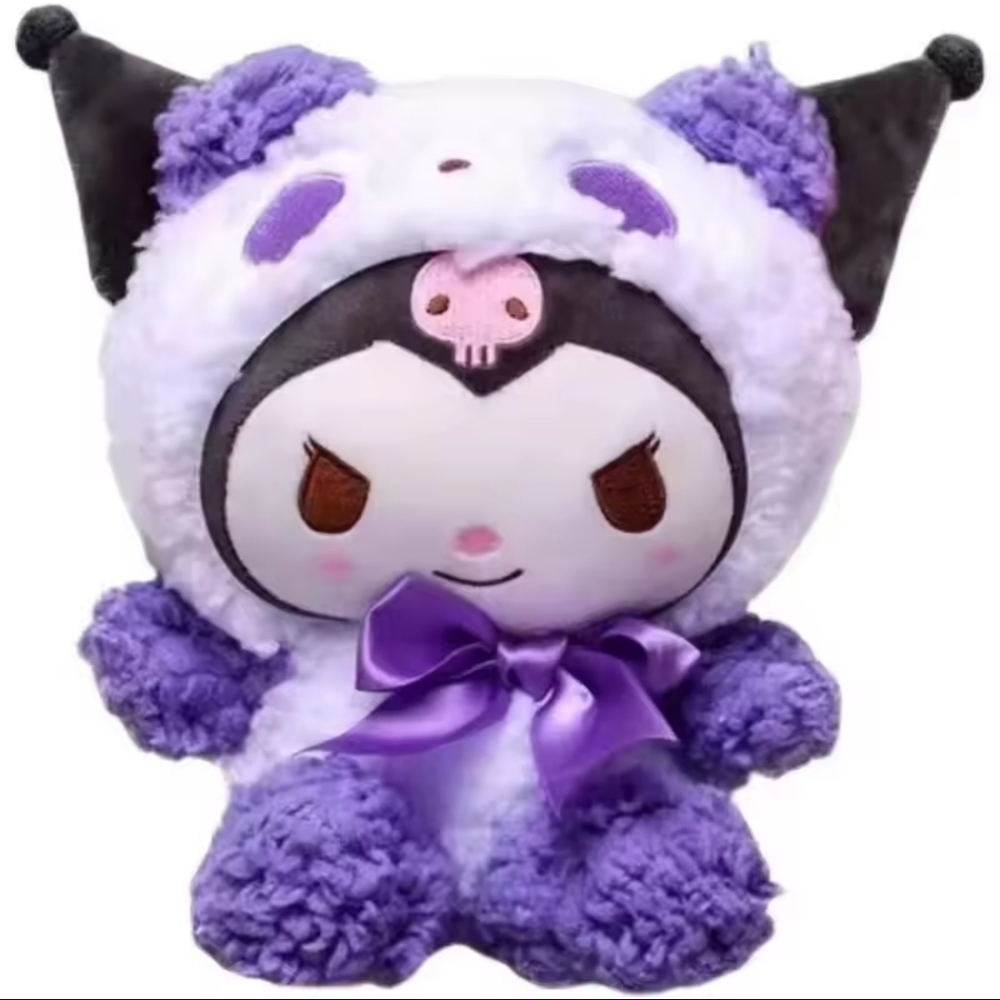 Kuromi Sanrio Purple Hello Kitty And Friends Medium Sized Plush Toy Black Bow